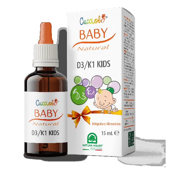 Vitamin D3/K1 KIDS kapljice za novorojenčke, dojenčke in otroke, 15 ml